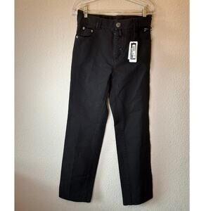 NWT Roberto Cavalli Mid Rise Straight Leg Trousers Jeans Black Men's Size XS